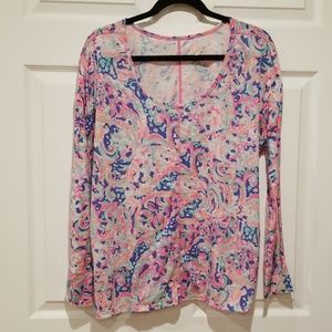 Lilly Pulitzer Multicolored Long Sleeve Shirt, L